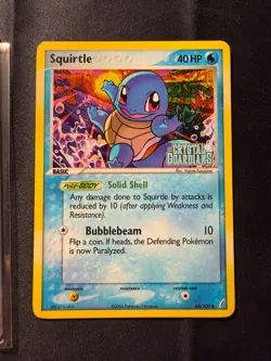 Squirtle 64/100 Ex Crystal Guardians Stamped Reverse Holo Pokemon NM Near Mint - Image 1