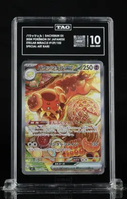 Dachsbun ex 129/102 Sv7: Stellar Miracle Holo (Japanese) Pokemon Tag 10 #06 - Image 1