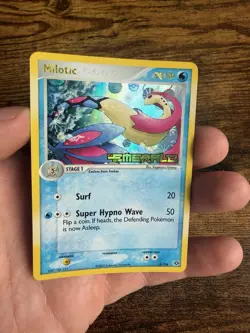 Milotic 8/106 EX Emerald Stamped Reverse Holo Pokemon TCG Card NM Vintage 2005 - Image 1