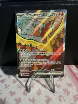 Team Rocket's Moltres ex 208/182 Ultra Rare SV10: Destined Rivals Pokemon Hol... - Image 1