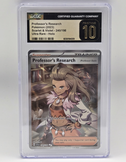 Pokemon TCG CGC Pristine 10 Professor's Research Professor Sada 240/198 UR Holo - Image 1