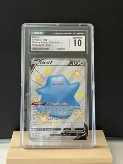 Graded Pokemon Ditto V Shiny Vault Shining Fates SV118/SV122 CGC 10 - Image 1