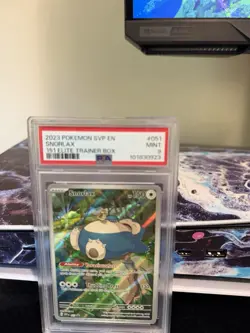 PSA 9 2023 POKEMON SVP EN-SV BLACK STAR PROMO 151 ELITE TRAINER BOX #051 SNORLAX - Image 1