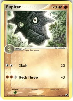 PUPITAR 70/115 COMMON UNSEEN FORCES POKEMON NM/M - Image 1