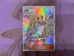 Lillie 151/156 Full Art Ultra Prism Sun & MoonLaurie Hymes AUTO Pokemon TCG MINT - Image 1
