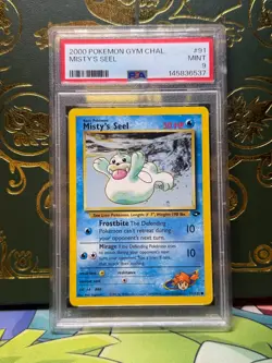2000 Pokemon Gym Challenge Misty's Seel 91/132 PSA 9 Mint - Image 1