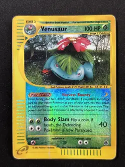 Pokemon - Venusaur 30/165 Expedition Base Set - Reverse Holo Rare - MP/HP - Image 1
