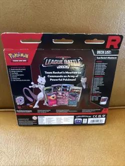 Pokemon TCG Team Rocket's Mewtwo ex League Battle Deck Sealed - Image 5