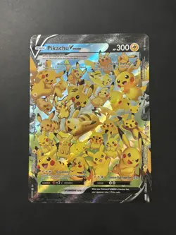 Pokemon TCG: Jumbo Pikachu V-Union Black Star Promo SWSH141- MP-Damaged!!!🔥🔥🔥 - Image 1