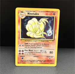 1999 Pokemon TCG Base Set Ninetales Holo Rare Unlimited 012/102 ENG - Image 1