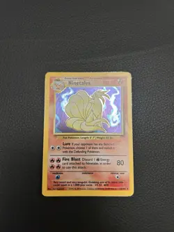 1999 Pokemon TCG Base Set Ninetales Holo Rare Unlimited 012/102 ENG - Image 3