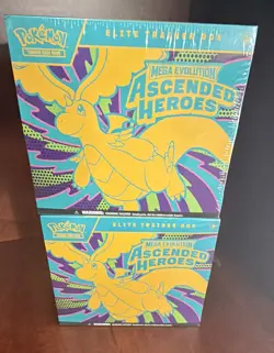 TCG Pokemon Ascended Heroes ETBs 2 lots of 2 boxes (damaged) READ Description - Image 1