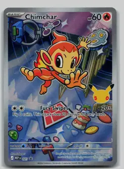 Pokemon TCG Chimchar ME: Mega Evolution Promo 041 Holo NM - Image 1
