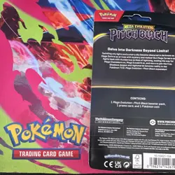 Pokemon TCG Mega Evolution Pitch Black 1-Pack Booster Blister Slowpoke Coin - Image 2