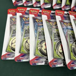 16 Pokemon TCG Scarlet & Violet Spidops Blister Pack Sealed w/ Coin & Booster - Image 3