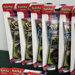 16 Pokemon TCG Scarlet & Violet Spidops Blister Pack Sealed w/ Coin & Booster - Image 5