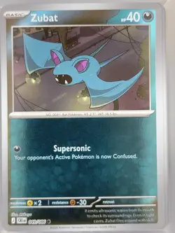 Zubat 049/086 Pokemon ME04: Chaos Rising CRI NM Reverse Holo - Image 2