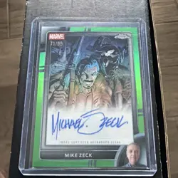 2026 Topps Chrome Marvel Comic Artist Mike Zeck AUTO Green 71 /99 Spider-Man - Image 1