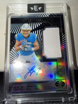 2024 Illusions First Impressions Ladd McConkey Auto RPA Number Match 15/49 - Image 1