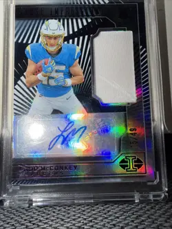 2024 Illusions First Impressions Ladd McConkey Auto RPA Number Match 15/49 - Image 4