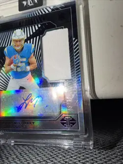 2024 Illusions First Impressions Ladd McConkey Auto RPA Number Match 15/49 - Image 5