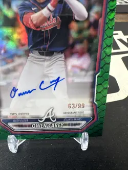 2026 Bowman - Owen Carey CPA-OC Green Reptilian Auto /99 - Image 2