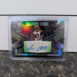 Panini 2020 Obsidian Lightning Strike Geno Atkins Bengals Green Auto #LS20 /50 - Image 1