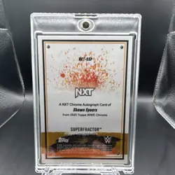 2025 Topps Chrome WWE NXT Shawn Spears Superfractor Auto 1/1 NXT-SSP - Image 2