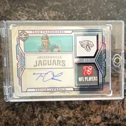 Panini 22 Trevor Lawrence Jaguars Team Trademarks Logo patch auto 3/3 ULTRA RARE - Image 1