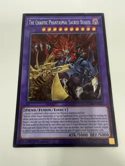 Yugioh! The Chaotic Phantasmal Sacred Beasts Secret Rare, CORI-EN029,Secret Rare - Image 1