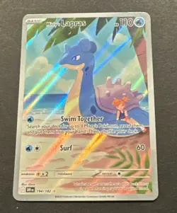 2025 POKEMON SCARLET VIOLET DESTINED RIVALS MISTY’S LAPRAS ILLUSTRATION RARE - Image 2
