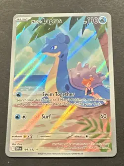 2025 POKEMON SCARLET VIOLET DESTINED RIVALS MISTY’S LAPRAS ILLUSTRATION RARE - Image 3