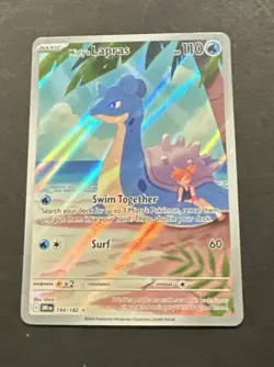 2025 POKEMON SCARLET VIOLET DESTINED RIVALS MISTY’S LAPRAS ILLUSTRATION RARE - Image 4