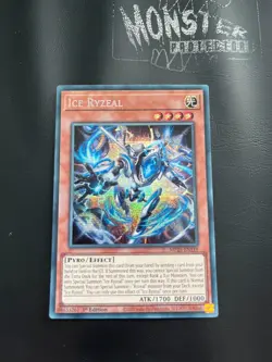 YUGIOH ICE RYZEAL PRISMATIC SECRET RARE MP25-EN119 1ST EDITION - Image 1