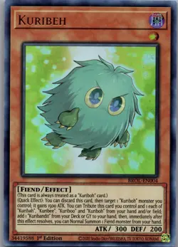 Kuribeh BROL-EN004 Ultra Rare Brothers of Legend Yu-Gi-Oh 1st Edition LP - Image 1