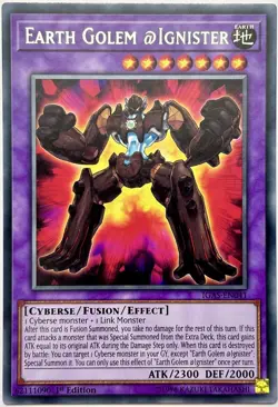 IGAS-EN041 Earth Golem @Ignister - Rare 1st Edition Near Mint YuGiOh Card - Image 1