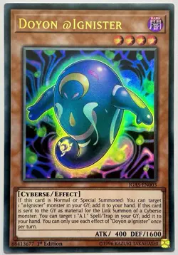 IGAS-EN003 Doyon @Ignister - Ultra Rare 1st Edition Near Mint YuGiOh Card - Image 1