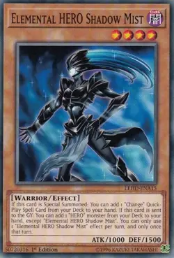 Yugioh Elemental HERO Shadow Mist 1st Edition Common LEHD-ENA15 NM - Image 1