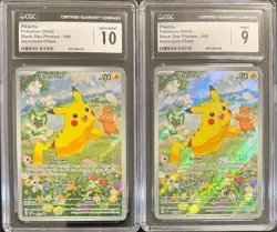 SEQUENTIAL CGC 9 10 PIKACHU 088 BLACK STAR PROMOS ADVENTURE CHEST POKEMON - Image 1