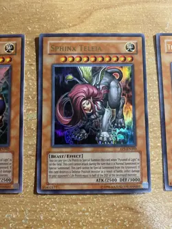 🔥 YUGIOH Great SPHINX Set Of 3 Full Ultra HOLOFOIL ANDRO THEINEN TELEIA EP1-EN - Image 4