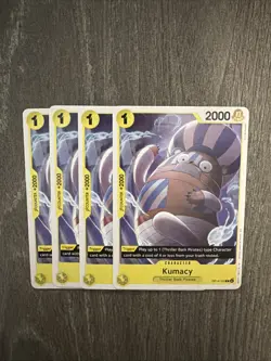 4X One Piece Card Game Kumacy OP14-102 Common NM Presale - Image 1