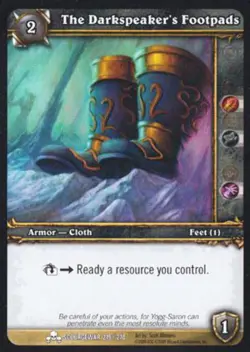 World of Warcraft TCG The Darkspeaker's Footpads - Scourgewar 219/270 - Image 1