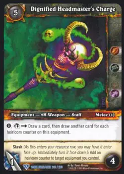 World of Warcraft TCG Dignified Headmaster's Charge - Worldbreaker 240/270 - Image 1