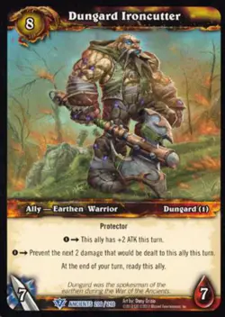 World of Warcraft TCG Dungard Ironcutter - War of the Ancients 206/240 - Image 1