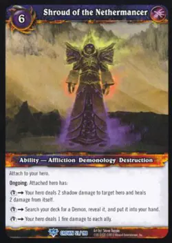 World of Warcraft TCG Shroud of the Nethermancer - Crown of the Heavens 51/198 - Image 1