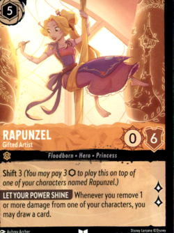 Rapunzel - Gifted Artist Cold Foil Promo Disney Lorcana Promo Cards 31 NM Aubrey - Image 1