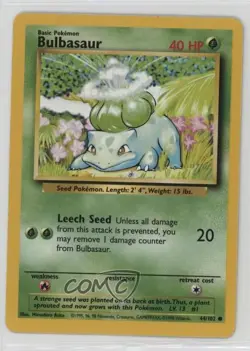 Bulbasaur Pokemon Base Set #44 1999 - Image 1