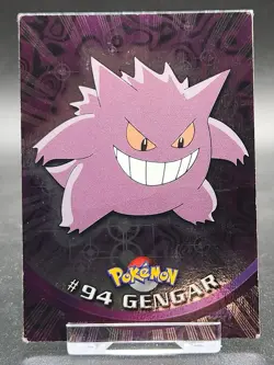 Pokemon Card - Gengar #94 - Pokemon Topps Series 2 - Blue Logo - Silver Foil - Image 1