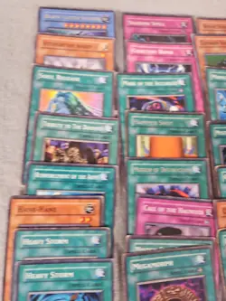 Vintage Yu-Gi-Oh Cards Lot of 41 Retro 2000s Estate Find Jinzo Monster Reborn - Image 2