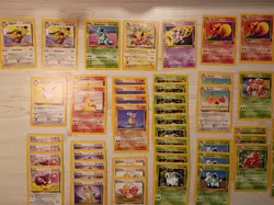 Pokemon Jungle Lot ~90 Cards | Pikachu Eevee Flareon Jolteon NM/LP Vintage 1999 - Image 2